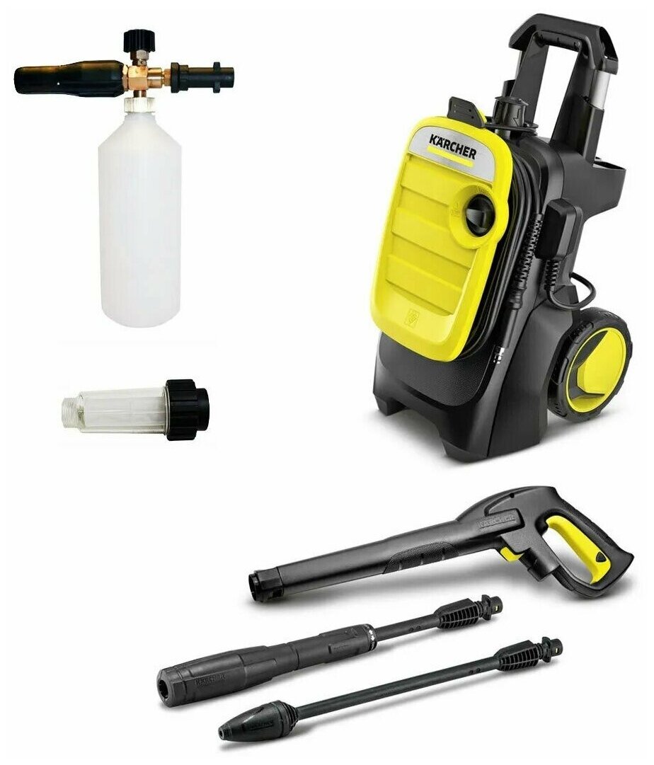 Мойка высокого давления KARCHER K 5 Compact (1.630-750.0) с пенной насадкой LS3-k 145 бар 500 л/ч