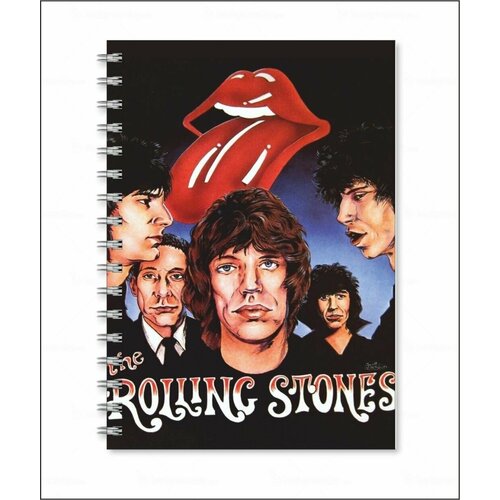 Тетрадь The Rolling Stones - Роллинг Стоунз № 1 женская футболка the rolling stones роллинг стоунз rock music xl черный
