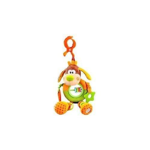 Подвесная игрушка Жирафики Пёсик Том (93592), оранжевый/коричневый/зеленый