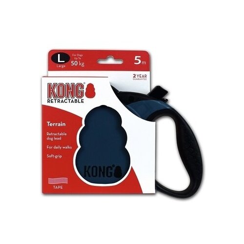 Kong рулетки Рулетка для собак TerrainS (до 20 кг) синяя, лента 5 метров 150216, 0,290 кг (2 шт)