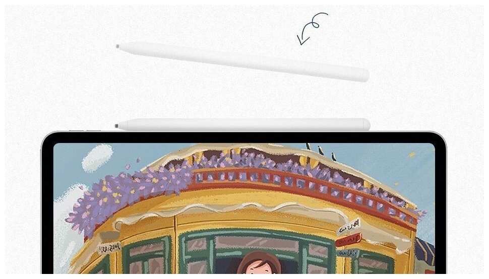 Стилус для планшета iPad / Android/ Wiwu Pencil Max (White)