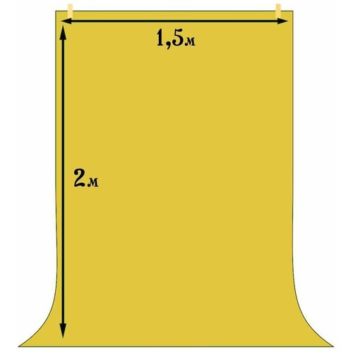 Фотофон 2*1.5м песочный / фон для фото и видео съёмки