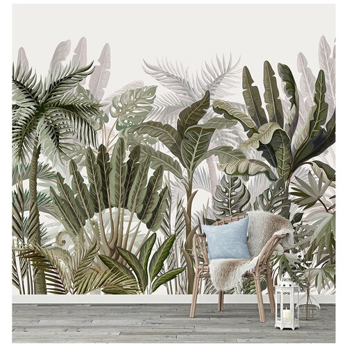 N00103 Фотообои Флизелиновые с виниловым покрытием Природа Пальмовые листья 300х270 см 6900₽