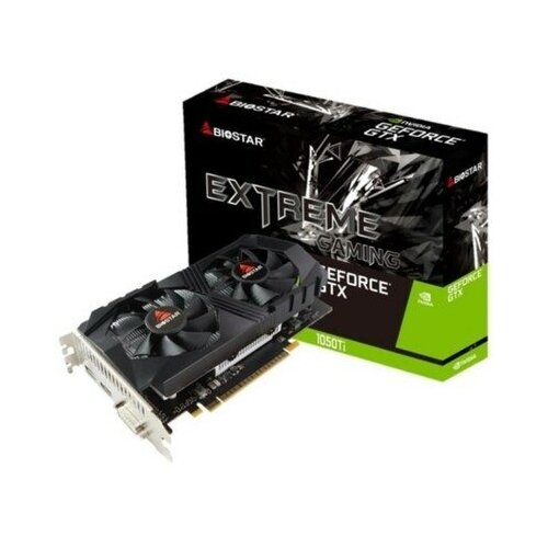 Видеокарта BIOSTAR GeForce GTX1050Ti GDDR4 4096MB 64-bit, PCI-E16x 3.0. Количество поддерживаемых мониторов - 2. DVI, DP, HDMI. (VN1T55TF41)