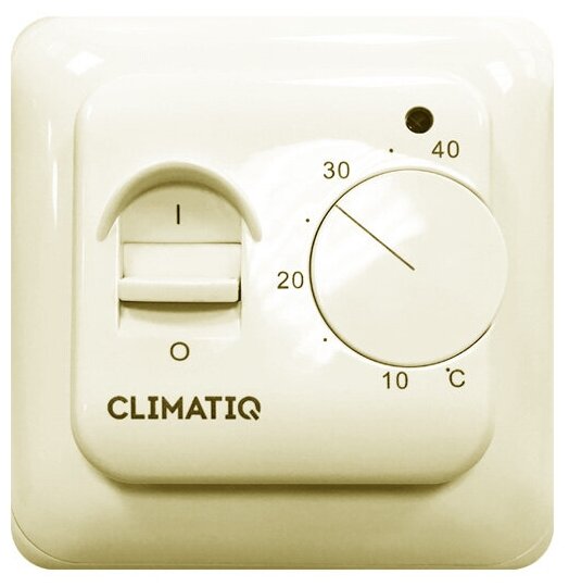 Механический терморегулятор для теплого пола CLIMATIQ BT (ivory)