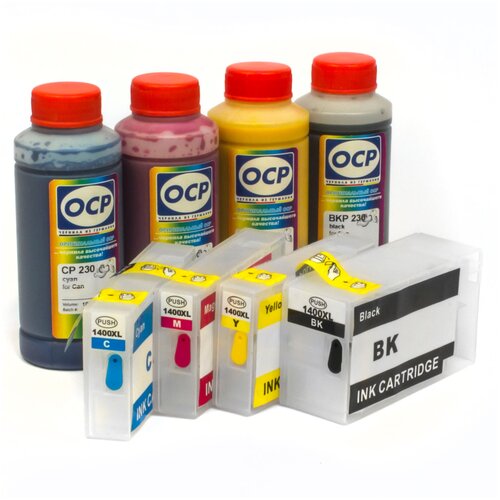фото Набор перезаправляемых картриджей с чернилами ocp для canon mb2040, mb2140, mb2340, mb2740 magentashop