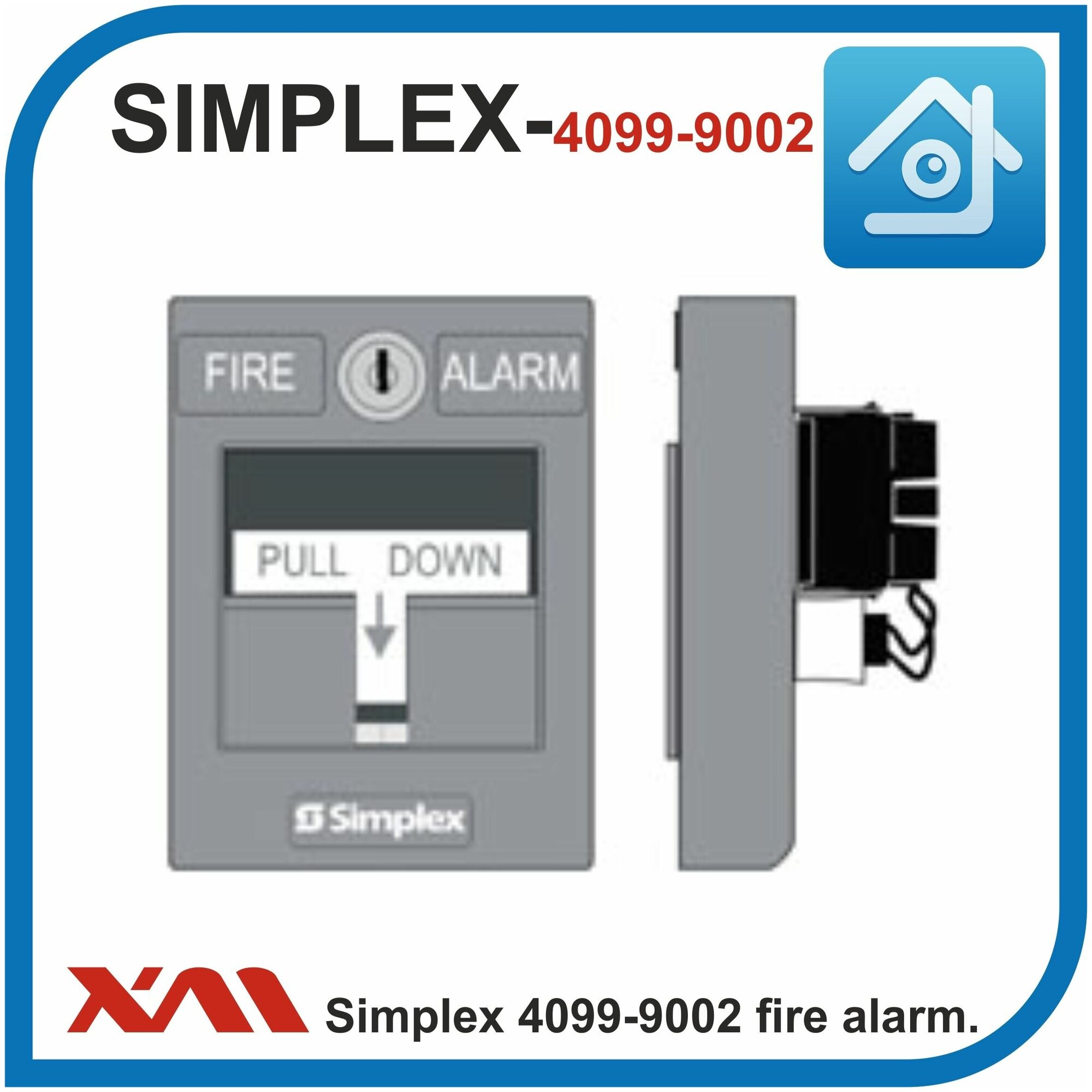 Извещатель пожарный ручной Simplex 4099-9002 fire alarm box (без защитного стекла)