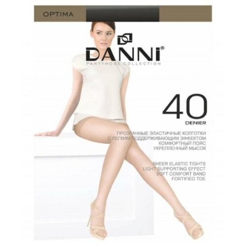 Колготки Колготки женские Danni Optima maxi 40 ден цвет чёрный, размер 8, 40 den, с шортиками, черный  - купить