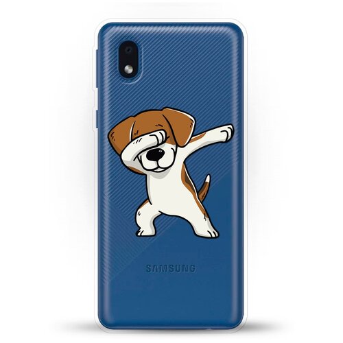 фото Силиконовый чехол swag бигль на samsung galaxy a01 core andy & paul