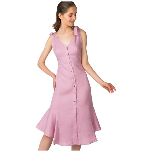 Льняной сарафан T-Skirt SS17-35-0452-FS Розовый 42