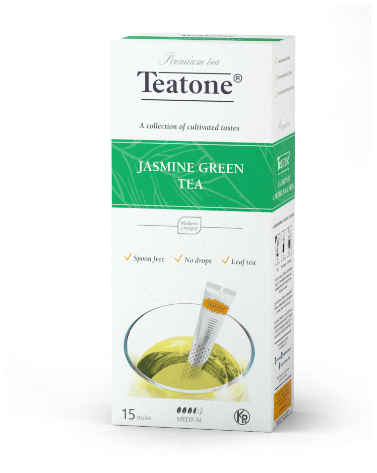Чай зеленый Teatone с ароматом жасмина 15 пак А-Трейд - фото №6
