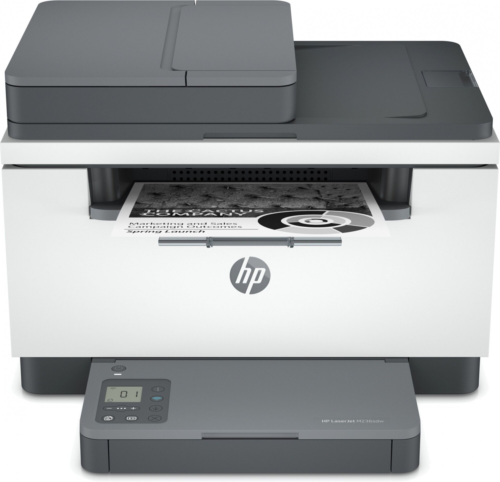 МФУ лазерный HP LaserJet M236sdw (9YG09A) A4 Duplex WiFi белый/серый