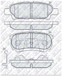 AUTOSFEC BP001852 Тормозные колодки