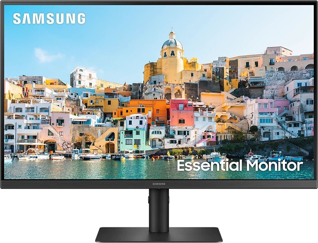 SAMSUNG Монитор Samsung 27" LS27A400UJUXEN черный IPS LED 5ms 16:9 HDMI матовая HAS Piv 1000:1 250cd 178гр/178гр 1920x1080 75Hz FreeSync DP FHD USB 6.6кг LS27A400UJUXEN