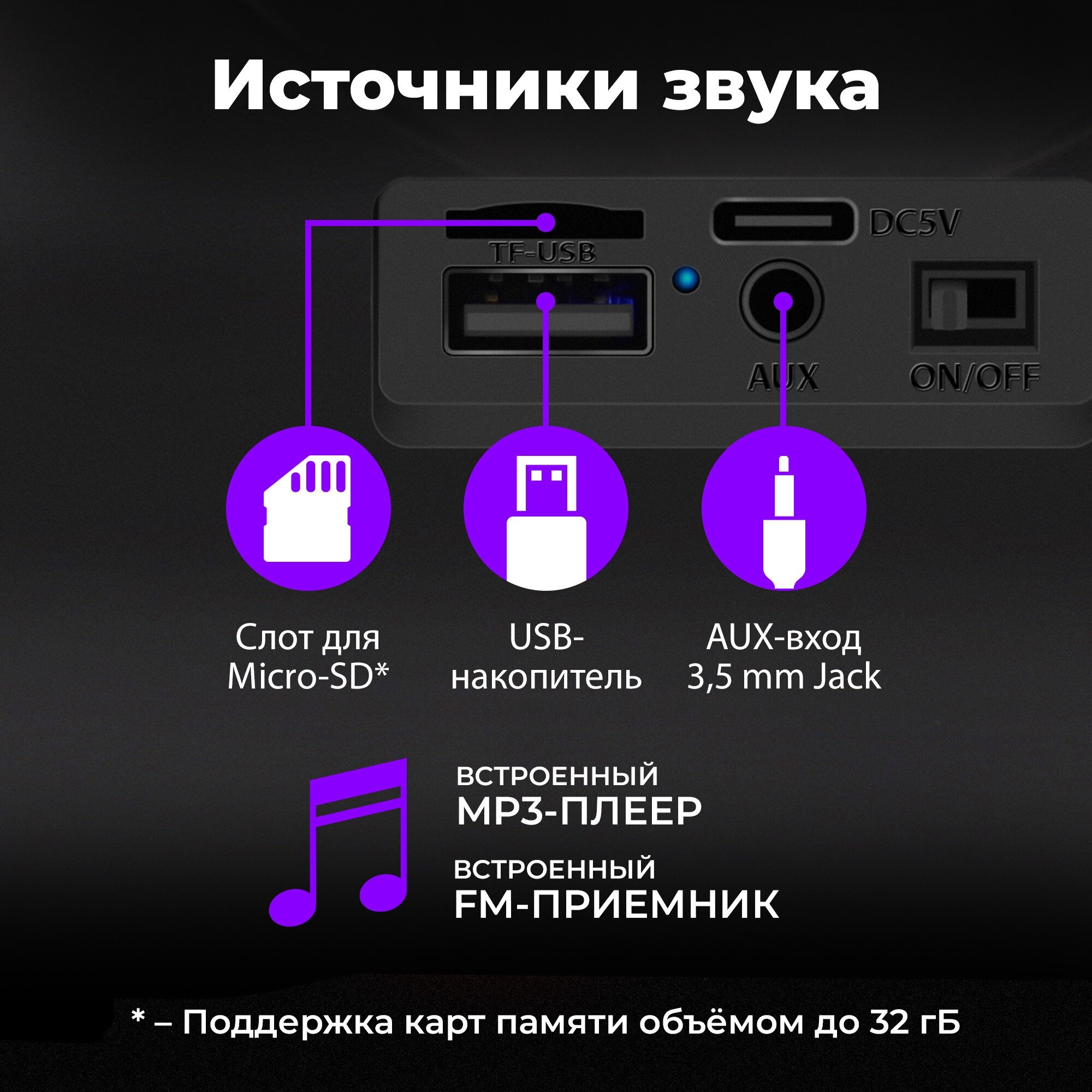 Портативная колонка Defender Enjoy S400 5Вт, Light/BT/FM/USB/TF/AUX