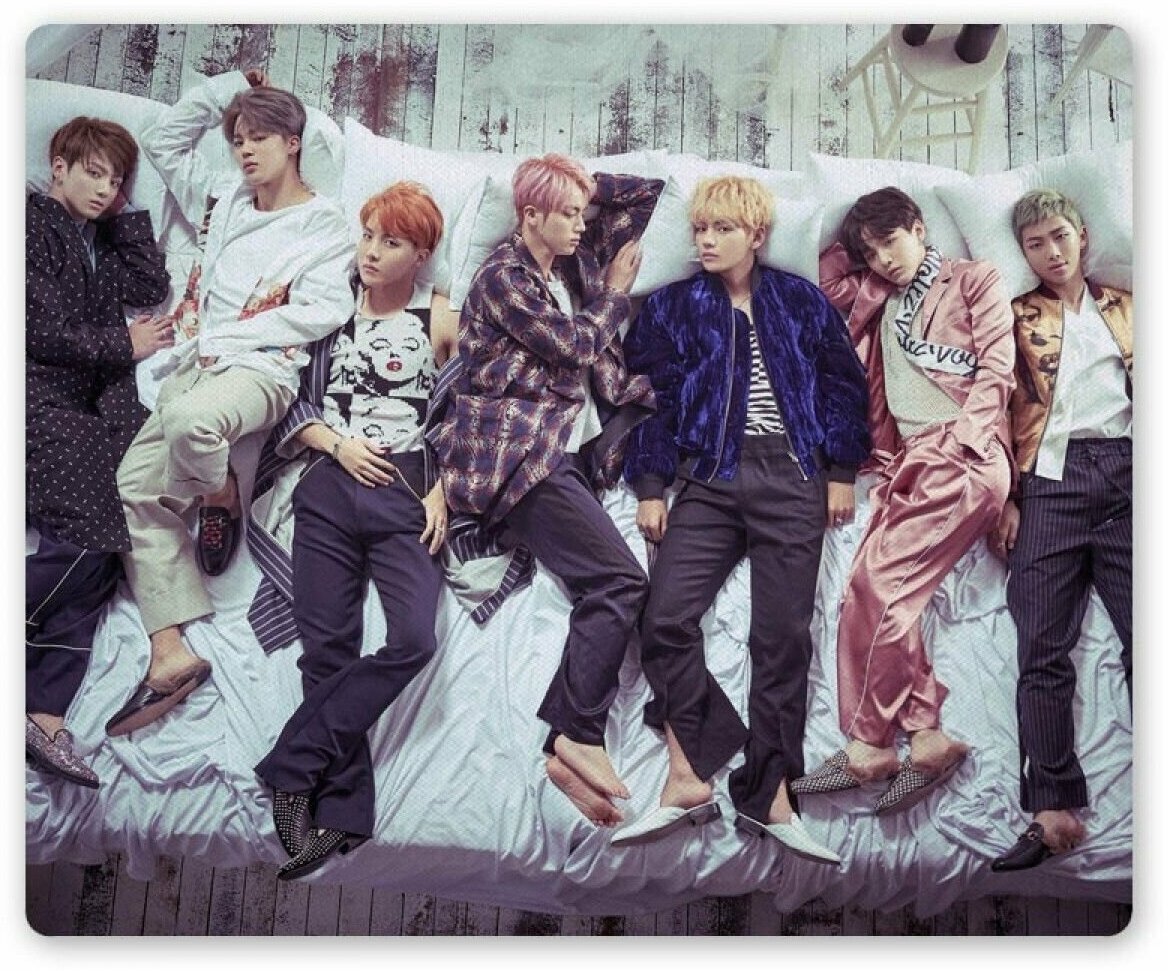 Коврик для мышки прямоугольный Bangtan Boys BTS Members