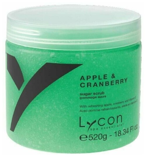 Lycon Скраб Apple & Cranberry Sugar Scrub для Тела Яблоко и Клюква, 520г