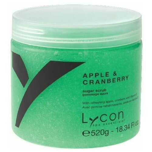 Lycon Скраб Apple & Cranberry Sugar Scrub для Тела Яблоко и Клюква, 520г lycon скраб apple