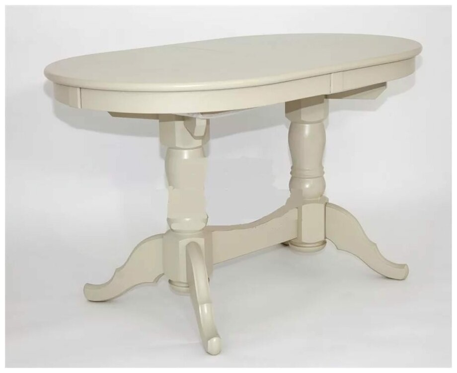 фото Стол обеденный Презент овальный деревянный Red&Black слоновая кость