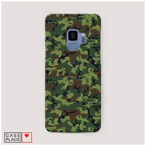 фото Чехол пластиковый samsung galaxy s9 камуфляж ветки case place