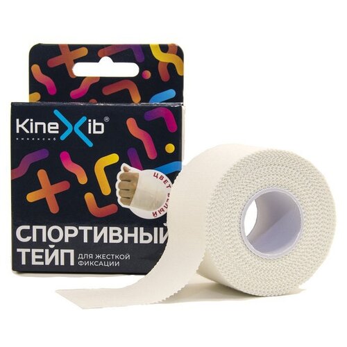 Спортивный тейп Kinexib, 3,8 см х 9,1 м, белый KineXib 3556558 .