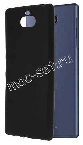 Чехол-накладка для Sony Xperia 10 Plus / 10 Plus Dual силиконовая черная 1.2 мм
