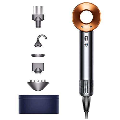 фен dyson supersonic hd07 nickel cooper eu Фен Dyson Supersonic HD07 gift edition EU, bright nickel/bright copper