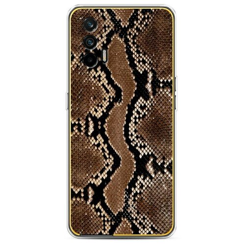 фото Силиконовый чехол "кожа питона" на realme и oppo realme gt / реалми gt case place