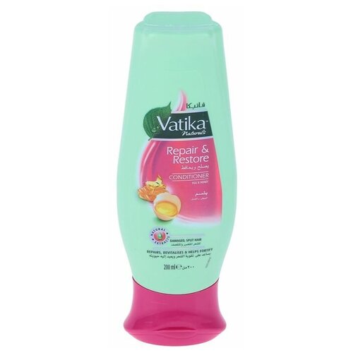 Dabur Кондиционер для волос Dabur VATIKA Naturals Repair & Restore, исцеление и восстановление, 200 мл