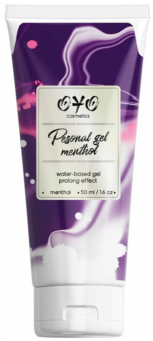 Интимная смазка на водной основе с пролонгирующим эффектом OYO Personal Gel Menthol - 50 мл.