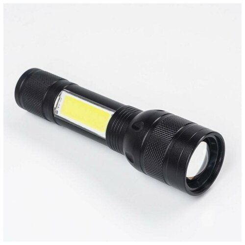 фото Фонарь ручной аккумуляторный "мастер к", 10 вт, p50, cob, 3 режима, 1200 мач, 14.5 х 3.5 см 706950 без бренда