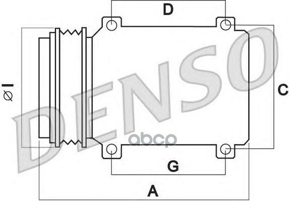 Компрессор Toyota Avensis (T25) 1.6, 1.8 Dcp50120 Denso арт. DCP50120