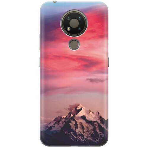 Ультратонкий силиконовый чехол-накладка для Nokia 3.4 с принтом Горы и небо gosso ультратонкий силиконовый чехол накладка для nokia 3 2 2019 с принтом горы и небо