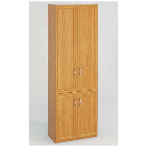 Распашной шкаф для одежды 6 полок 4 двери МДФ 72х38 см МагМебель Домино-3 венге