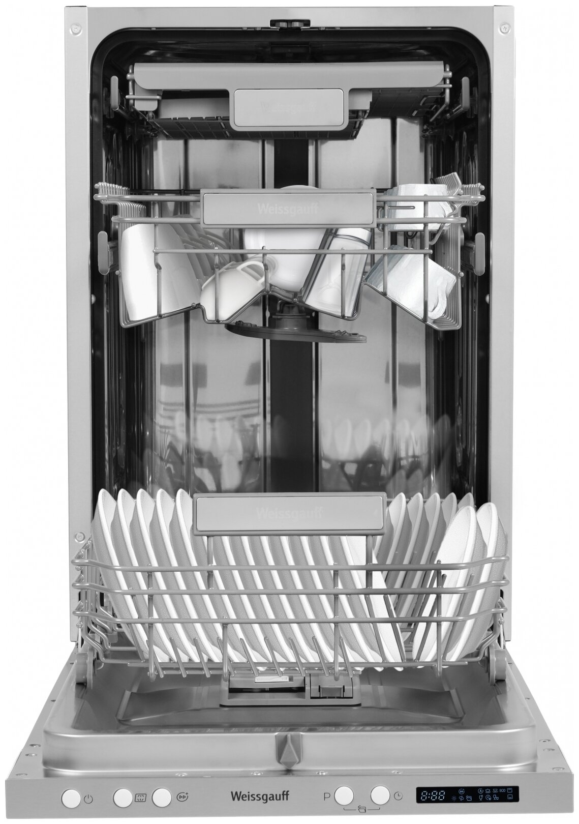 Посудомоечная машина с авто-открыванием и инвертором Weissgauff BDW 4573 D - фотография № 7