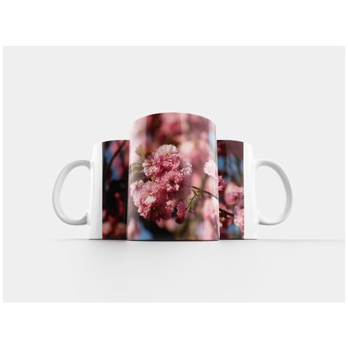 фото Кружка "цветок, вишневого дерева, филиал" 320 мл lotsprints