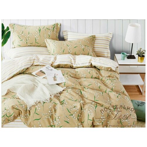 фото Комплект постельного белья евро, печатный сатин 1339-6 asabella