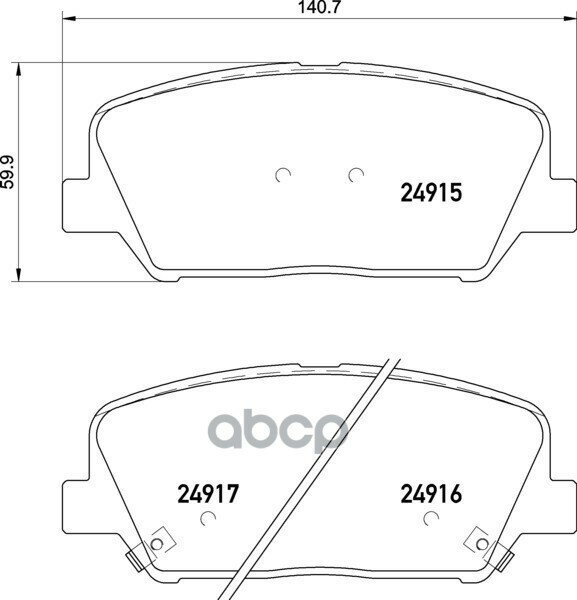 Колодки Тормозные Передние Hyundai Grandeur/I30/Veloster, Kia Ceed/Optima 1.4-2.4 10-> NISSHINBO арт. NP6047