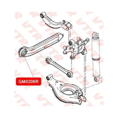 фото Vtr gm0206r сайлентблок продольного рычага задней подвески
