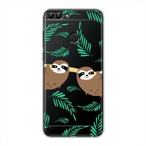 фото Силиконовый чехол "ленивцы на дереве" на huawei p smart / хуавей п смарт case place