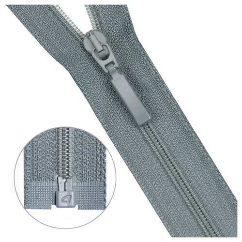 фото Молния витая тип 6 1 замок 65см arta (243 серый) 5 шт