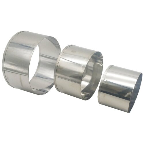Форма для выпечки, Кольцо кулинарное эмран, 12 см x 12 см, 3 яч, 3 шт