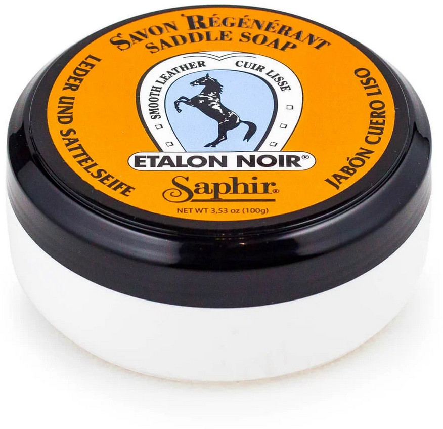 SAPHIR - Очиститель мыло для повседневного ухода Etalon Noir SADDLE SOAP, 100мл.