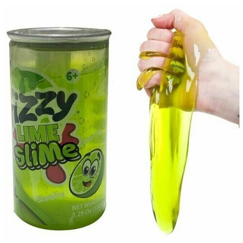 Слайм Junfa Fizzy Lime Slime Газировка, цвет салатовый, 1 шт