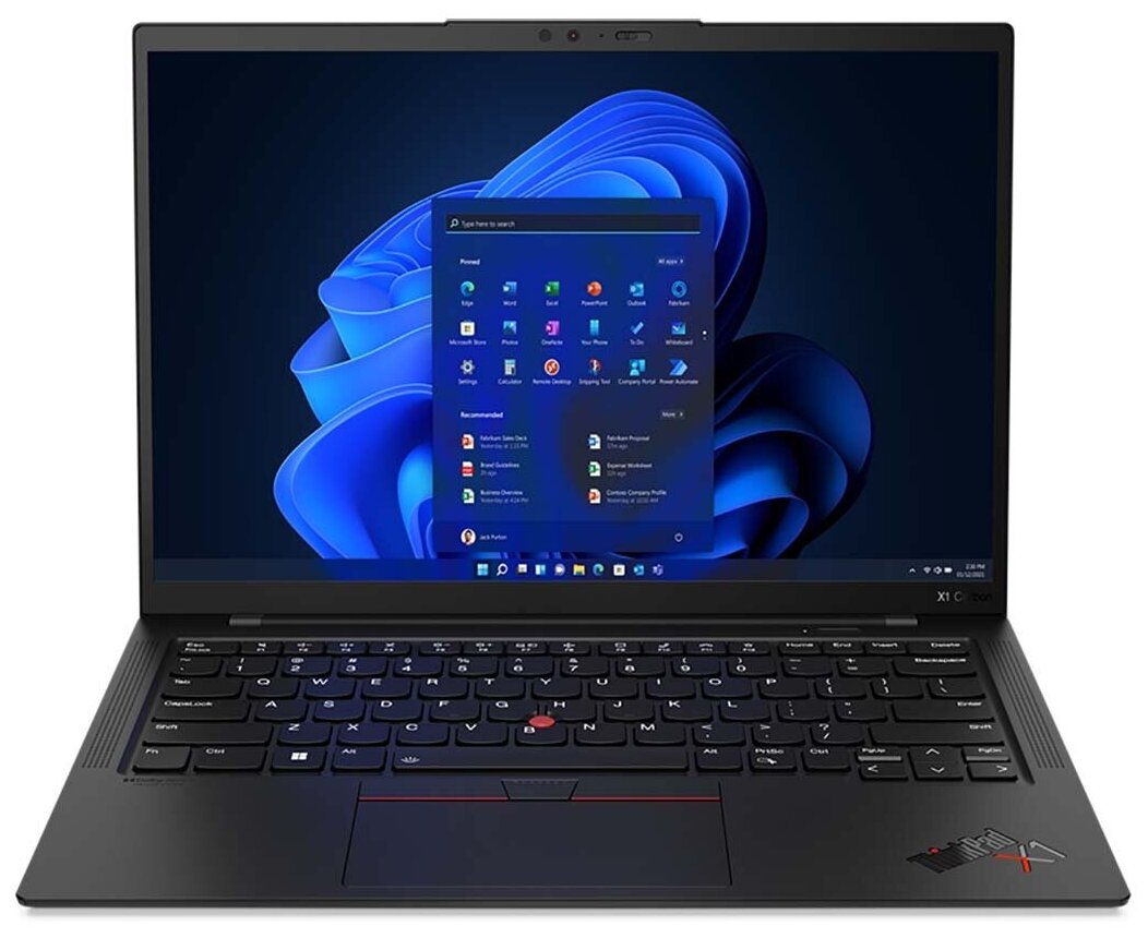 Ноутбук Lenovo ThinkPad X1 Carbon Gen 10 21CB0089RT (14", Core i7 1260P, 16Gb/ SSD 512Gb, Iris Xe Graphics eligible) Черный