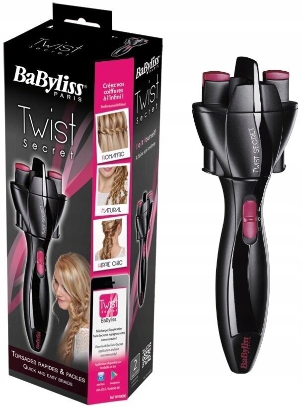 Прибор для плетения кос BaByliss TW1000E, black/pink - фотография № 2