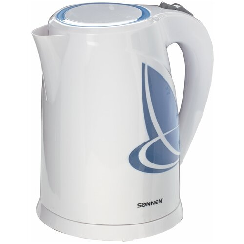 Чайник SONNEN KT-1767 18 л 2200 Вт закрытый нагревательный элемент пластик белыйсиний 453416 153200₽