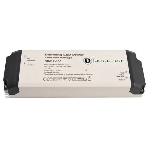 Блок питания Deko- Light Dimmable CV Power Supply 12V 34-100W IP20 83A 862091 2533600₽