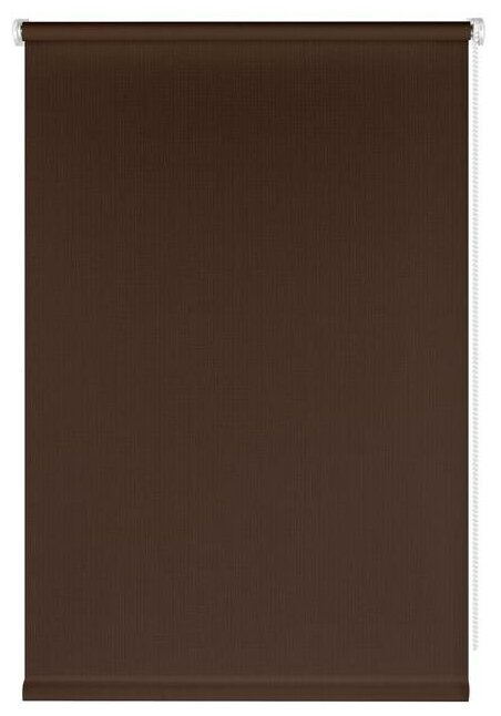 PRAKTO Штора рулонная Shantung, 110х160 см, цвет шоколад - фотография № 2