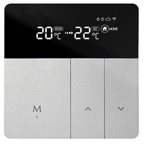 Умный термостат для электрической системы отопления Xiaomi Heatcold Smart Electric Heating Thermostat Silver (TH123E)